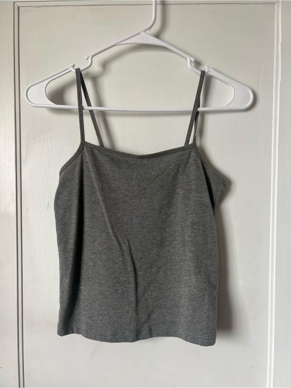 wild fable Gray Spaghetti Strap Crop Tank